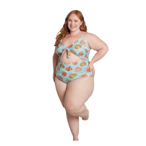 ModCloth x Marisol Muro NWT Whimsical Retro Chic Siena One-Piece Swimsuit Medium - Picture 15 of 15